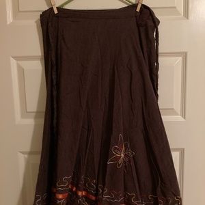 Women's Bown Cotton Wrap Skirt Size M-L